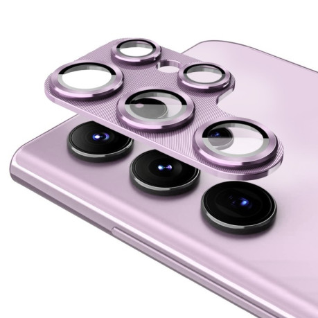 Захисне скло на камеру ENKAY 9H Aluminium для Samsung Galaxy S23 Ultra - фіолетове