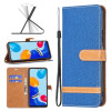 Чохол-книжка Color Matching Denim Texture для Xiaomi Redmi Note 12S 4G / Note 11 - синій