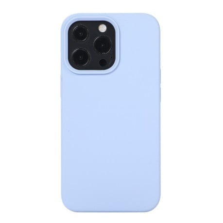 Силиконовый чехол Solid Color Liquid на  iPhone 14 Plus - светло-фиолетовый