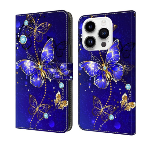 Чохол-книжка Crystal 3D Shockproof Protective Leather для iPhone 15 Pro - Butterfly