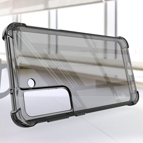 Противоударный чехол IMAK All-inclusive Airbag на Samsung Galaxy S21 FE - черный