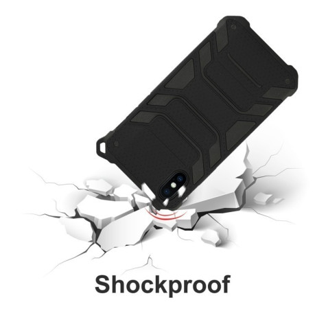 Противоударный чехол Spider-Man Armor Protective Case на iPhone XS Max-черный