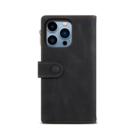 Чехол-кошелек Retro Frosted для iPhone 14 Pro - черный