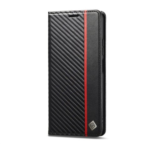 Чехол-книжка LC.IMEEKE Carbon Fiber на Xiaomi 15T 5G - Black