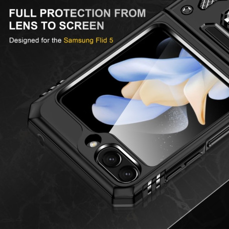 Противоударный чехол Armor Camera Shield для Samsung Galaxy  Flip 6 5G - черный