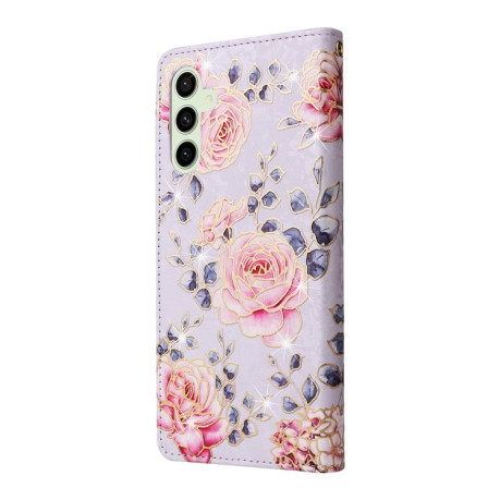 Чохол-книжка Bronzing Painting RFID для Samsung Galaxy S24 FE 5G - Rose