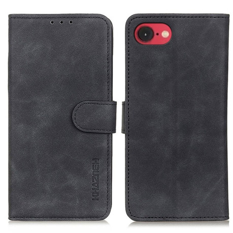 Чехол-книжка KHAZNEH Cowhide Texture на iPhone 16e  - черный