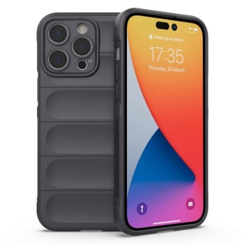 Силіконовий чохол Magic Flannel для iPhone 14 Pro Max - темно-сірий