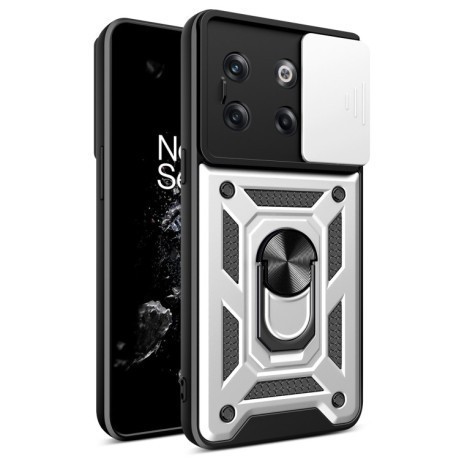 Протиударний чохол Camera Sliding для OnePlus 12R 5G / Ace 3 5G - сріблястий