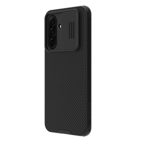 Протиударний чохол NILLKIN Black Mirror Series зі шторкою для камери на Samsung Galaxy A17 5G - чорний