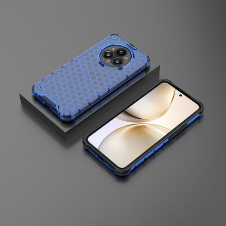 Противоударный чехол Honeycomb на Realme 14 Pro+ 5G - синий