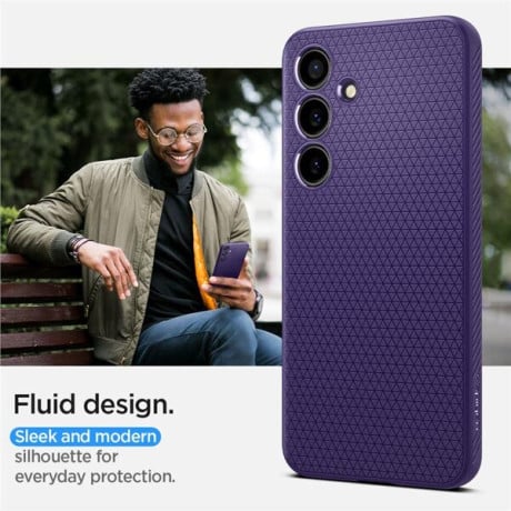 Оригинальный чехол Spigen Liquid Air для Samsung Galaxy S24 - purple