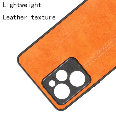 Ударозахисний чохол Sewing Cow Pattern для Xiaomi Poco X5 Pro - помаранчевий