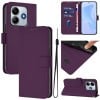 Чохол-книжка з м'яким покриттям (Skin Feel) зі шнурком на Xiaomi Poco M7 Pro 5G - фіолетовий