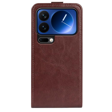 Флип-чехол R64 Texture Single для Xiaomi 17 Pro max — коричневый