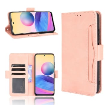 Чохол-книжка Skin Feel Calf на Xiaomi Poco M3 Pro/Redmi Note 10 5G/10T/11 SE - рожевий