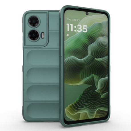Силіконовий чохол Magic Flannel для Motorola Moto G35 5G Global - зелений