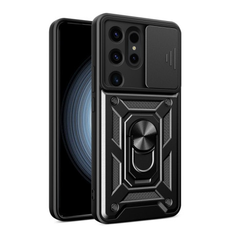 Противоударный чехол Sliding Camshield для Samsung Galaxy S24 Ultra 5G - черный