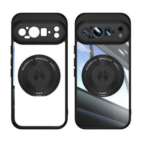 Протиударний чохол 360 Holder Magsafe Acrylic Hybrid для Google Pixel 9 Pro XL - чорний