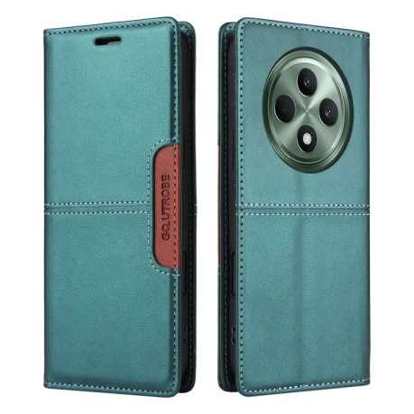Чехол-книжка GQUTROBE G01 RFID Anti-theft Leather  для OPPO Reno12 F/12FS - зеленый
