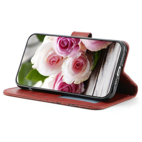 Чехол-книжка Rose Butterfly Embossed Leather для Realme 14 Pro+ - коричневий