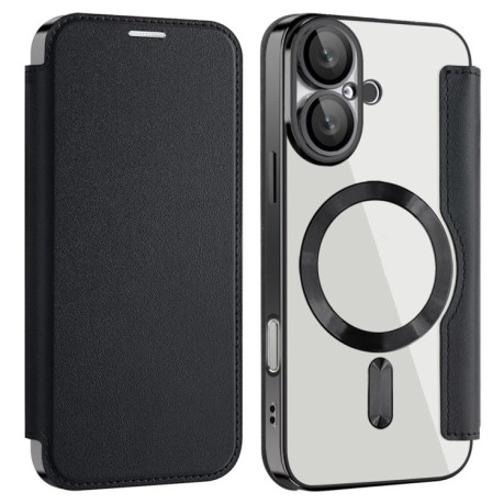 Чохол-книжка Shield MagSafe RFID Anti-theft Leather для iPhone 16 Plus - чорний