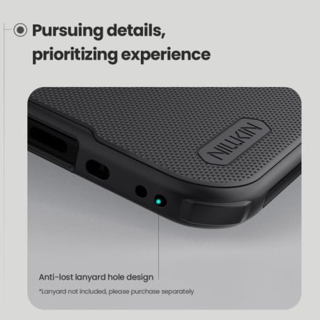 Чехол NILLKIN Frosted Shield Pro гибрид с матовым покрытием на iPhone Air - черный