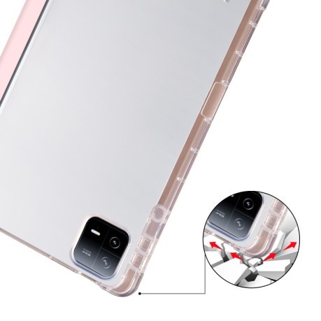 Чохол-книжка 3-Fold Clear Back для Xiaomi Pad 6/6 Pro - рожевий