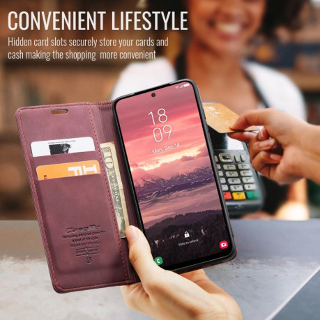 Чехол-книжка CaseMe-013 Multifunctional на Samsung Galaxy A56 - красный
