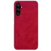 Кожаный чехол-книжка Nillkin Qin Series для Samsung Galaxy A34 5G - красный