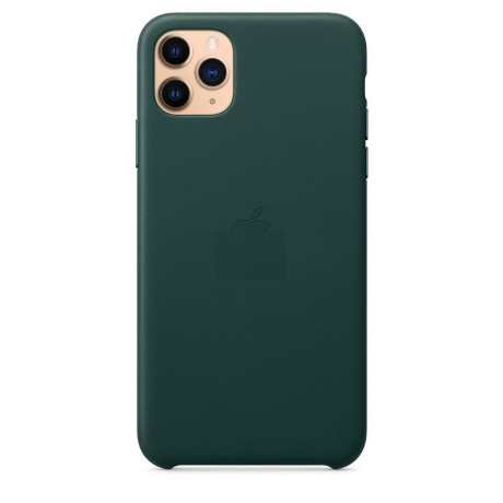 Кожаный Чехол Leather Case Forest Green для iPhone 11 Pro Max