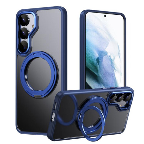 Ударозахисний чохол 360 Rotating MagSafe Magnetic Frosted  для Samsung Galaxy S25+ 5G - синій