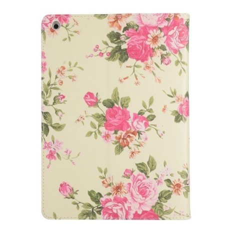 Шкіряний Чохол Folio рожевий Flowers для iPad Air