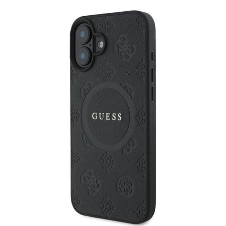 Оригинальный чехол Guess Saffiano MagSafe на iPhone 16 Plus - Black