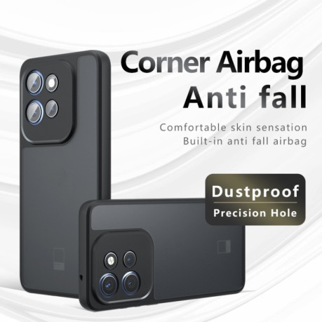 Протиударний чохол Armor Precise Hole PC Hybrid TPU для Motorola Edge 50 Neo - прозорий