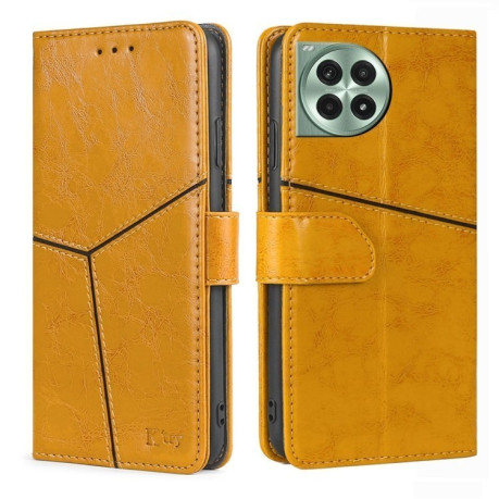 Чохол-книжка Geometric Stitching для OnePlus Ace 3 Pro 5G - жовтий
