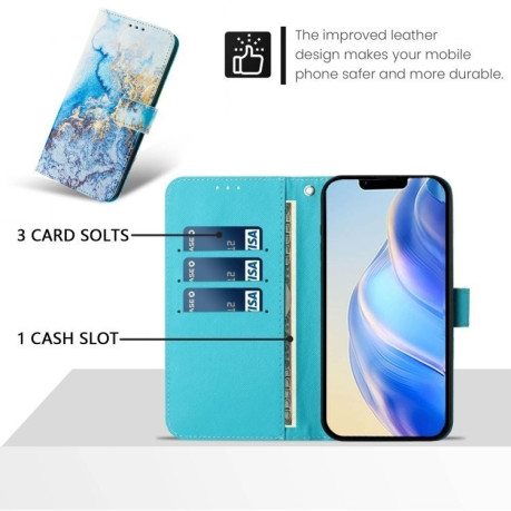 Чехол-книжка Colored Drawing Pattern для iPhone 16e - разноцветный