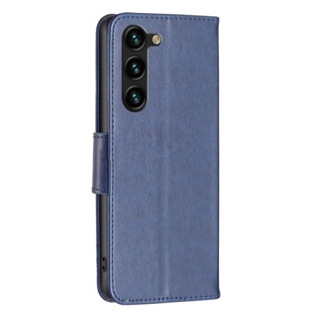 Чехол-книжка Butterflies Pattern для Samsung Galaxy S24+ 5G - синий