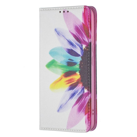 Чехол-книжка Colored Drawing Series на Samsung Galaxy S22 Plus 5G - Sun Flower