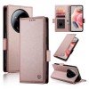 Чехол-книжка Side Buckle Magnetic Frosted Leather для Xiaomi 17 Ultra — розовое золото
