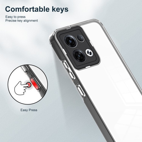 Протиударний чохол 3 in 1 Clear для OPPO Reno 8 5G - чорний