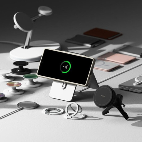 Оригінальний чохол Ringke Silicone MagSafe для Samsung Galaxy S25 Ultra - Beige