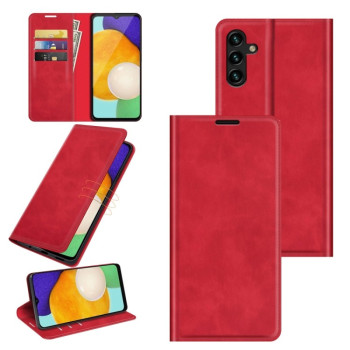 Чохол-книжка у стилі Retro м'яке покриття Skin Feel діловий дизайн на Samsung Galaxy A04s/A13 5G - червоний
