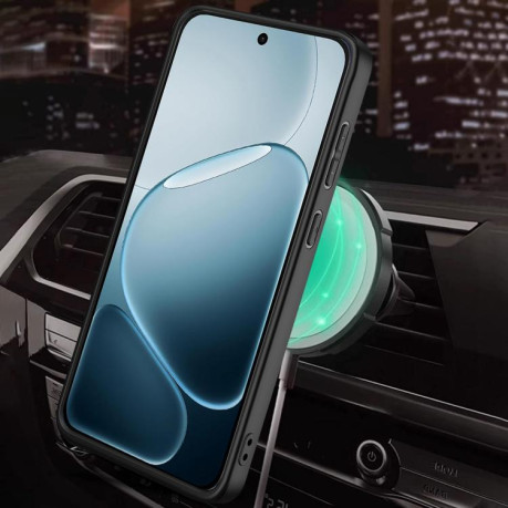 Противоударный чехол Armor Rotating Holder MagSafe на OPPO A6 Pro Global — синий