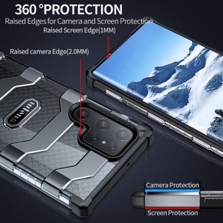 Противоударный чехол Explorer Series на Samsung Galaxy S22 Ultra 5G - черный