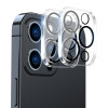 Комплект захисту камери ENKAY Hat-Prince 0.2mm 9H 3D Round Edge на iPhone 15 Pro / 15 Pro Max-прозоро-чорні