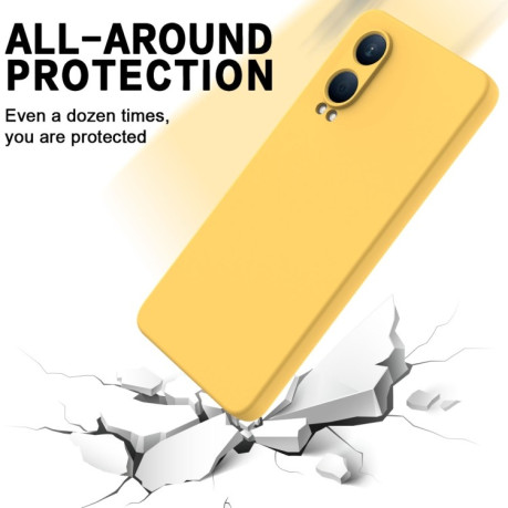 Силіконовий чохол Solid Color Liquid Silicone для OnePlus Nord CE4 Lite Pro XL - жовтий