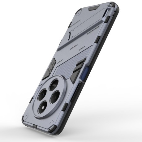 Противоударный чехол Punk Armor для Xiaomi Redmi 14C 4G/Poco C75/Redmi A4 5G - серый