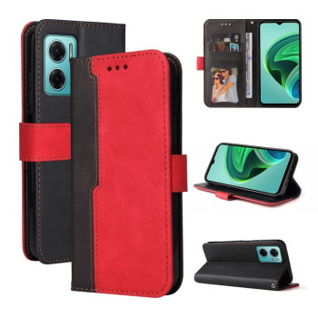 Чехол-книжка Business Stitching-Color для Xiaomi Redmi Note 11E/Redme 10 5G - красный
