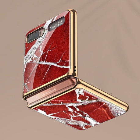 Противоударный чехол GKK Marble Pattern для Samsung Galaxy Z Flip - 06